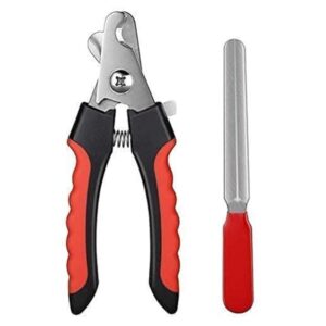 Precision Pet Nail Clipper/Cutter for Safe Grooming at Home - Red - Small