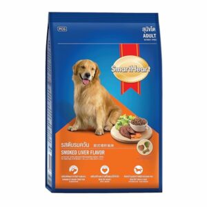 SmartHeart Dry Dog Food for Adult Dogs - Smoked Liver Flavor