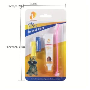 Dental Care Set for Pets: Toothpaste and Toothbrush