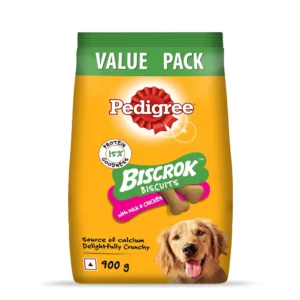 Pedigree biscrok with milk & chicken