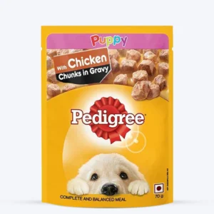 Pedigree puppy chicken & chunks in gravy