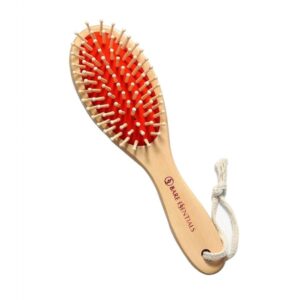 Wooden Dog Brush: Professional Grooming Tools for Dogs & Cats with Long or Short Hair - Red