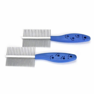 Dual-Sided Steel Needle Comb for Dogs and Cats