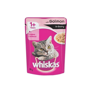 Whiskas Adult Wet Cat Food - Salmon in Gravy Flavor