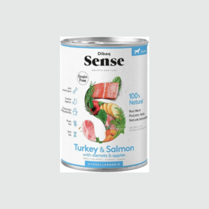 Dibaq Sense Puppy Tin: Grain-Free Turkey & Salmon with Carrots & Apples