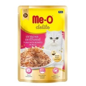 Me-O Adult & Kitten : Wet Cat food - Delite Tuna with Bonito in Jelly