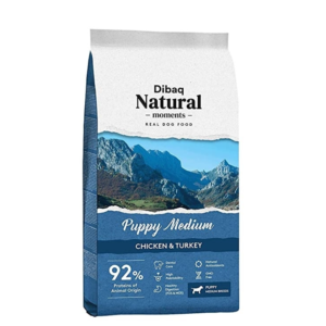Dibaq Natural Moments Puppy Medium: Chicken & Turkey