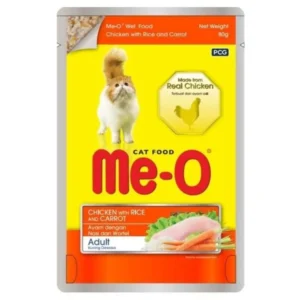 Me-O Adult Pouch : Wet Cat food - Chicken with Rice and Carrot