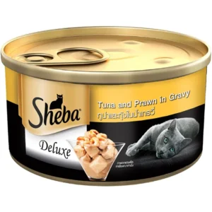 Sheba Wet Cat food : Tuna & Prawn In Gravy