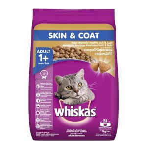 Whiskas Adult Cat Dry Food: Skin & Coat Chicken & Salmon Flavor